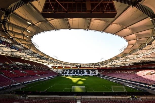 Mercedes Benz Arena Stuttgart prior to the 2022 FIFA World Cup Qualifier match between Germany and Armenia at Mercedes Benz Arena on September 05,...