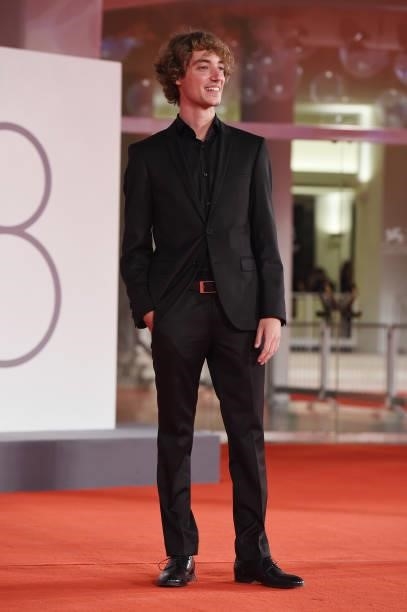 Luca Vergoni attends the red carpet of the movie "La Scuola Cattolica