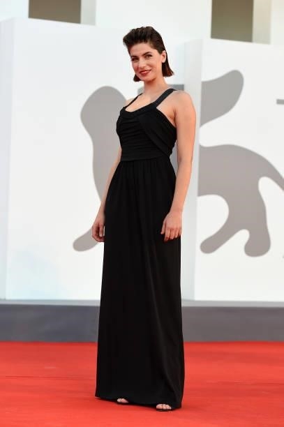 Maria Chiara Giannetta attends the red carpet of the movie "La Caja
