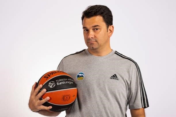 Israel Gonzalez, Head coach poses during the 2021/2022 Turkish Airlines EuroLeague Media Day of Alba Berlin at Mercedes Benz Arena on September 06,...