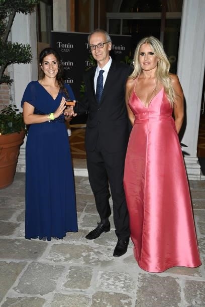 Giulia Trincia, Angelo Ascoli and Tiziana Rocca attend the "Diva e Donna