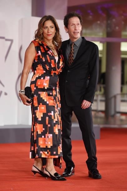 Tim Blake Nelson and Lisa Nelson attend the red carpet of the movie "Old Henry