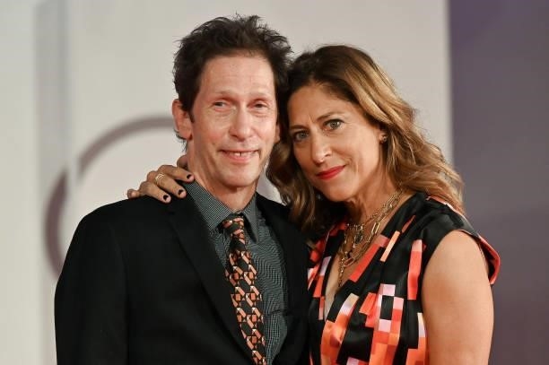 Tim Blake Nelson and Lisa Nelson attend the red carpet of the movie "Old Henry