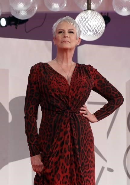 Jamie Lee Curtis attends the red carpet of the movie "Halloween Kills