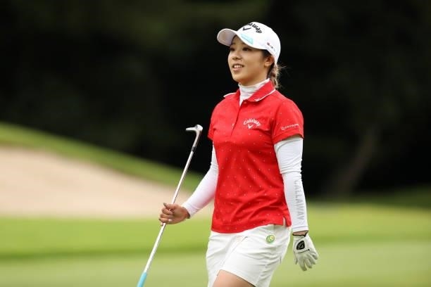 Mizuki Tanaka of Japan is seen during the first round of the JLPGA Championship Konica Minolta Cup at Shizu Hills Country Club on September 9, 2021...