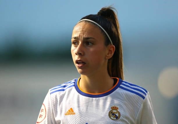 Claudia Zornoza of Real Madrid looks on during the UEFA Women's Champions League match between Manchester City v Real Madrid at The Academy Stadium...