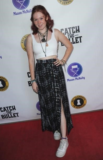 Savannah Halliday arrives for the Red Carpet Screening Of "Catch The Bullet