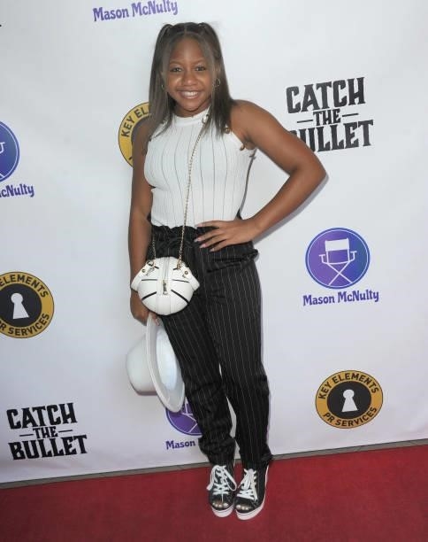 Timia Simone Reed arrives for the Red Carpet Screening Of "Catch The Bullet