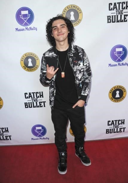 Hunter Payton Mendoza arrives for the Red Carpet Screening Of "Catch The Bullet