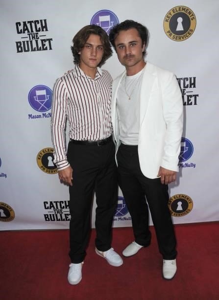 Callder Griffith and Gattlin Griffith arrive for the Red Carpet Screening Of "Catch The Bullet
