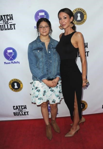 Aubrey Fong and Camille Fong arrive for the Red Carpet Screening Of "Catch The Bullet