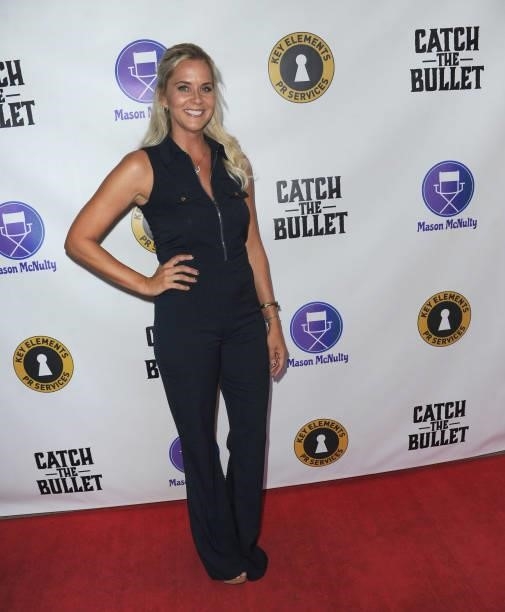Courtney Moore arrives for the Red Carpet Screening Of "Catch The Bullet