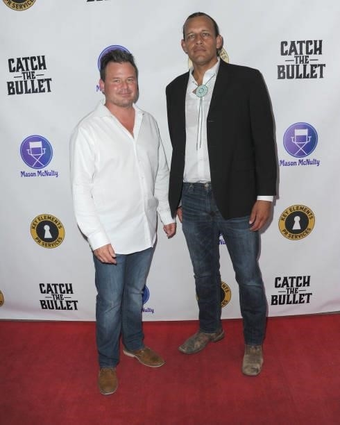 Eddie Vincent and Cody N. Jones arrive for the Red Carpet Screening Of "Catch The Bullet