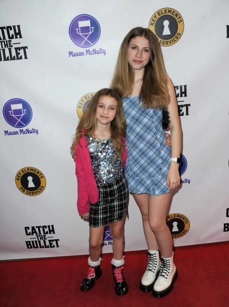 Mila Brener and Juju Brener arrive for the Red Carpet Screening Of "Catch The Bullet
