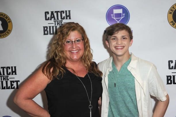 Estella Volturo and Mason McNulty arrive for the Red Carpet Screening Of "Catch The Bullet
