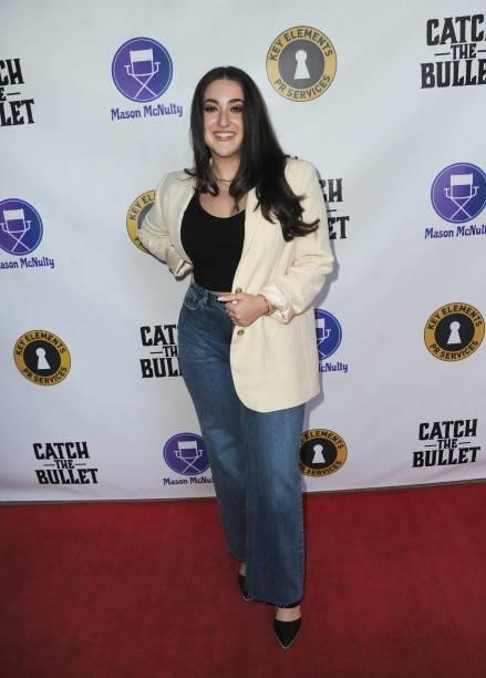 Zoe Nazarian arrives for the Red Carpet Screening Of "Catch The Bullet