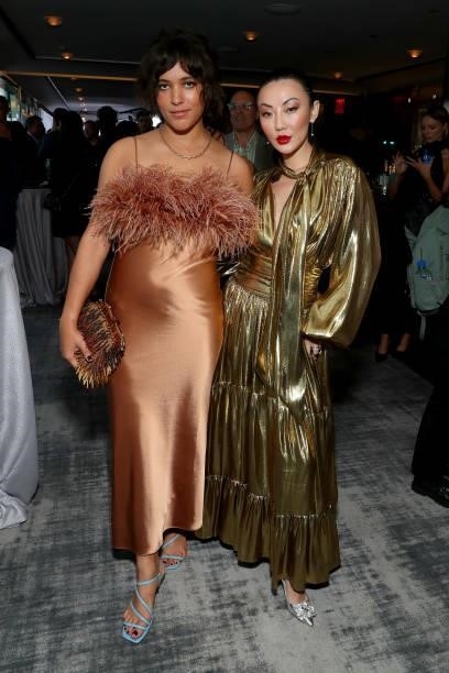 Christina Caradona and Jessica Wang attend the The Daily Front Row 8th Annual Fashion Media Awards on September 09, 2021 in New York City.