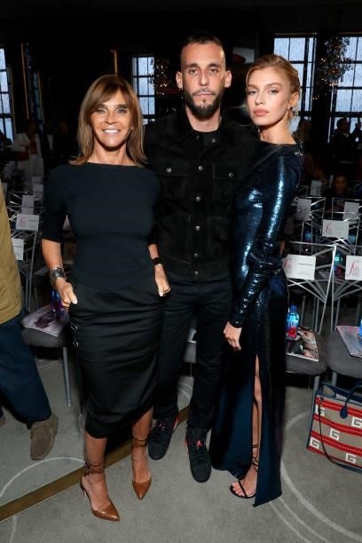 Carine Roitfeld, Vladimir Restoin Roitfeld, and Stella Maxwell attend the The Daily Front Row 8th Annual Fashion Media Awards on September 09, 2021...