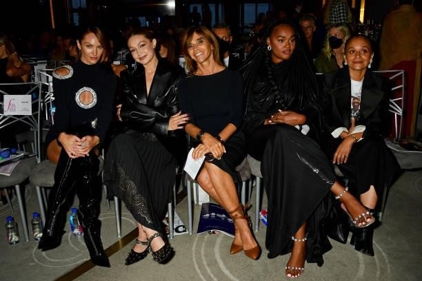 Candice Swanepoel, Gigi Hadid, Carine Roitfeld, and Precious Lee attends the The Daily Front Row 8th Annual Fashion Media Awards on September 09,...