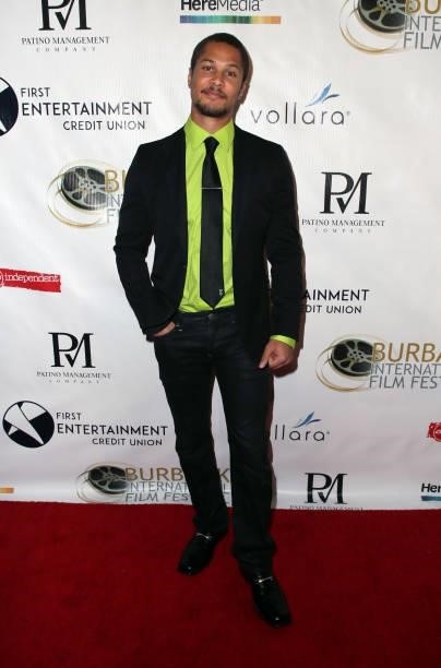 Najee De-Tiege attends the opening night of the 13th Annual Burbank International Film Festival with a screening of "Riders of Justice
