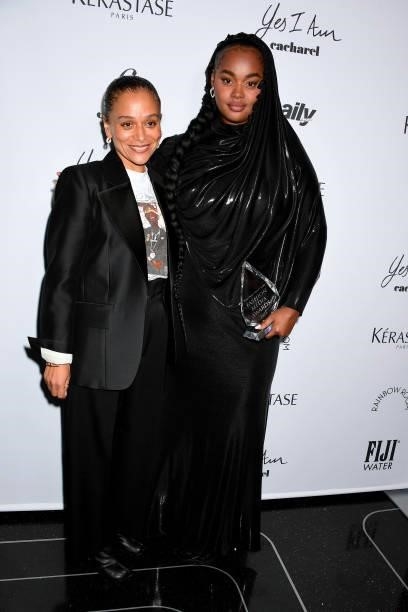 Samira Nasr and Precious Lee attend the The Daily Front Row 8th Annual Fashion Media Awards on September 09, 2021 in New York City.