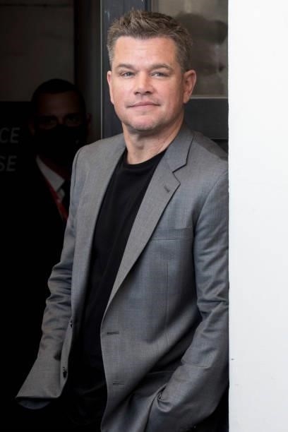 Matt Damon attends the photocall of "The Last Duel