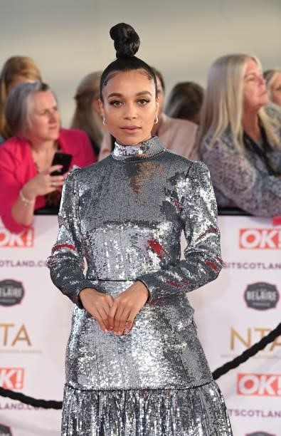 Leonie Elliott attends the National Television Awards 2021 at The O2 Arena on September 09, 2021 in London, England.