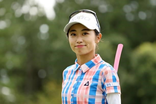 Yuka Yasuda of Japan is seen on the 16th hole during the third round of the JLPGA Championship Konica Minolta Cup at Shizu Hills Country Club on...