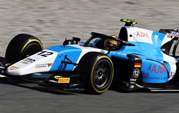 Lirim Zendeli of Germany and MP Motorsport drives during Round 5:Monza sprint race 2 of the Formula 2 Championship at Autodromo di Monza on September...