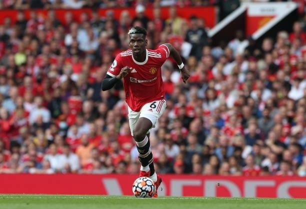 Paul Pogba of Manchester United in action during the Premier League match between Manchester United and Newcastle United at Old Trafford on September...