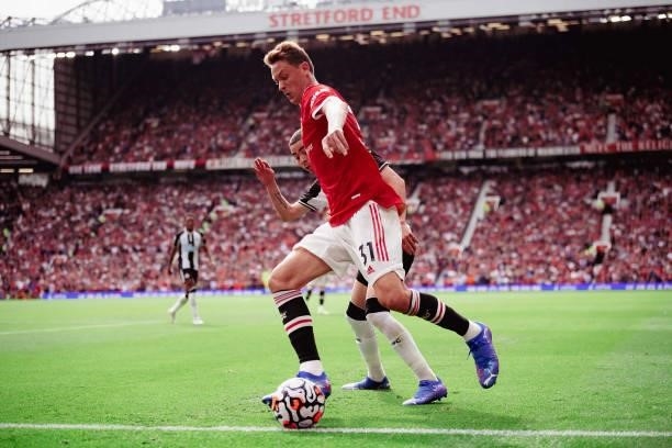 Nemanja Matic of Manchester United in action during the Premier League match between Manchester United and Newcastle United at Old Trafford on...
