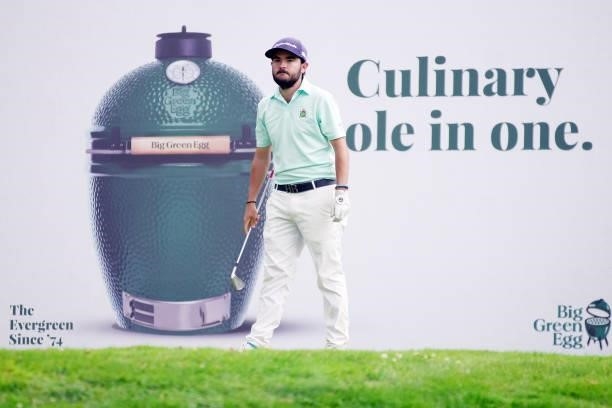 Angel Hidalgo of Spain in action during Day Three of the Big Green Egg German Challenge powered by VcG at Wittelsbacher Golf Club on September 11,...