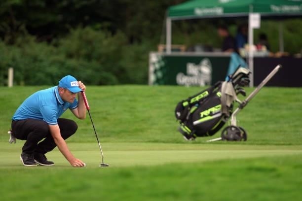 Gary Boyd of England in action during Day Three of the Big Green Egg German Challenge powered by VcG at Wittelsbacher Golf Club on September 11, 2021...