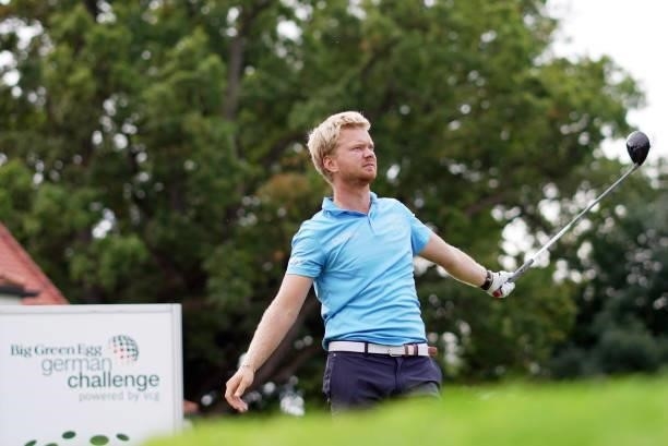 Jarand Ekeland Arnoy of Norway in action during Day Three of the Big Green Egg German Challenge powered by VcG at Wittelsbacher Golf Club on...