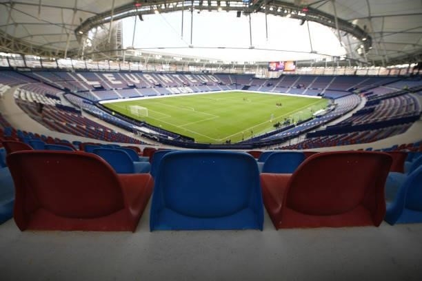 General view inside the stadium prior to the LaLiga Santander match between Levante UD and Rayo Vallecano at Ciutat de Valencia Stadium on September...