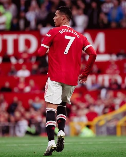 Cristiano Ronaldo of Manchester United in action during the Premier League match between Manchester United and Newcastle United at Old Trafford on...