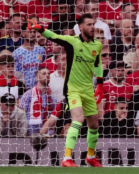 David de Gea of Manchester United in action during the Premier League match between Manchester United and Newcastle United at Old Trafford on...