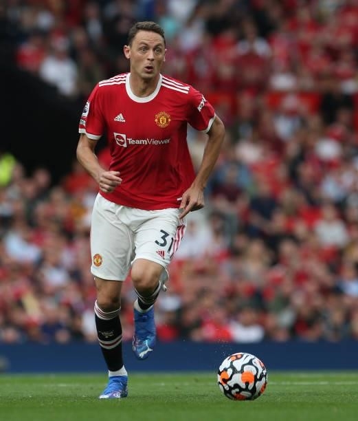 Nemanja Matic of Manchester United in action during the Premier League match between Manchester United and Newcastle United at Old Trafford on...