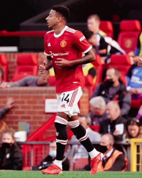 Jesse Lingard of Manchester United in action during the Premier League match between Manchester United and Newcastle United at Old Trafford on...
