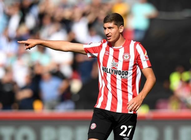 Vitaly Janelt of Brentford during the Premier League match between Brentford and Brighton & Hove Albion at Brentford Community Stadium on September...