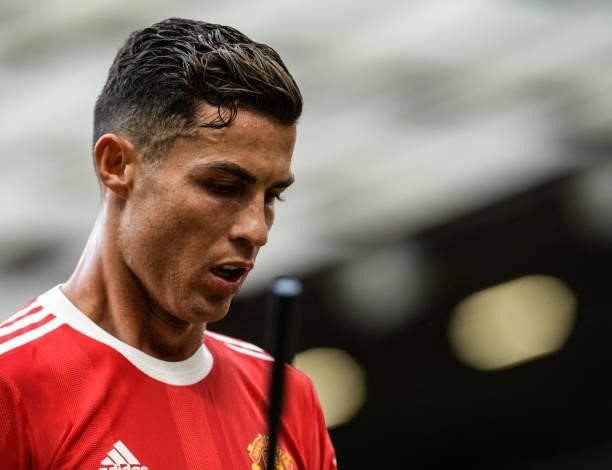Cristiano Ronaldo of Manchester United during the Premier League match between Manchester United and Newcastle United at Old Trafford on September...
