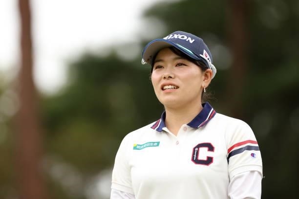Minami Katsu of Japan is seen on the 6th hole during the final round of the JLPGA Championship Konica Minolta Cup at Shizu Hills Country Club on...
