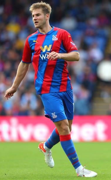 Joachim Andersen of Crystal Palace during the Premier League match between Crystal Palace and Tottenham Hotspur at Selhurst Park on September 11,...