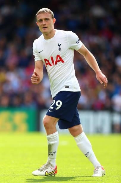 Oliver Skipp of Tottenham Hotspur during the Premier League match between Crystal Palace and Tottenham Hotspur at Selhurst Park on September 11, 2021...