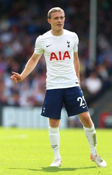 Oliver Skipp of Tottenham Hotspur during the Premier League match between Crystal Palace and Tottenham Hotspur at Selhurst Park on September 11, 2021...