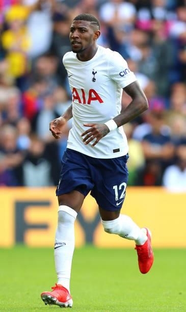 Emerson Royal of Tottenham Hotspur during the Premier League match between Crystal Palace and Tottenham Hotspur at Selhurst Park on September 11,...