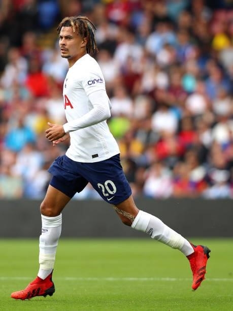 Dele Alli of Tottenham Hotspur during the Premier League match between Crystal Palace and Tottenham Hotspur at Selhurst Park on September 11, 2021 in...