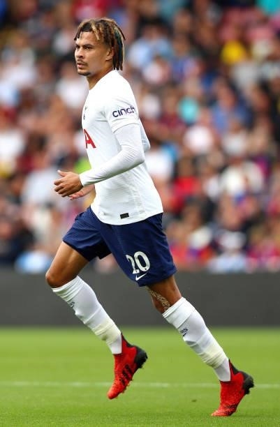 Dele Alli of Tottenham Hotspur during the Premier League match between Crystal Palace and Tottenham Hotspur at Selhurst Park on September 11, 2021 in...