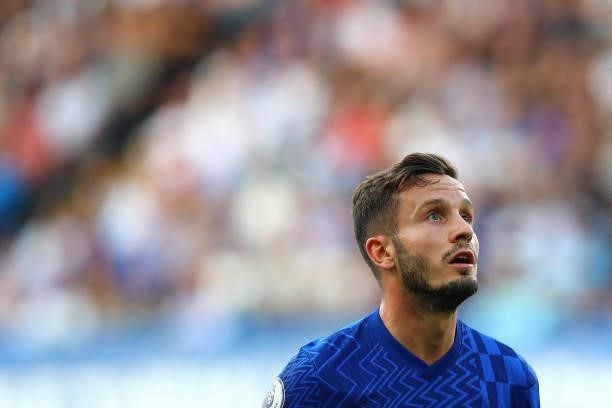Saul Niguez of Chelsea FC during the Premier League match between Chelsea and Aston Villa at Stamford Bridge on September 11, 2021 in London, England.