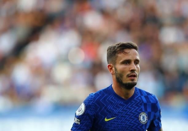 Saul Niguez of Chelsea FC during the Premier League match between Chelsea and Aston Villa at Stamford Bridge on September 11, 2021 in London, England.